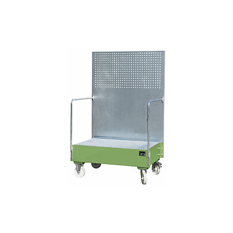Cubeta colectora rodante con pared de placas perforadas  2