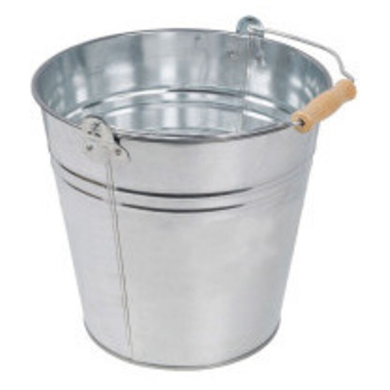 Cubeta de acero galvanizado capacidad 10 ldiámetro 270 mm