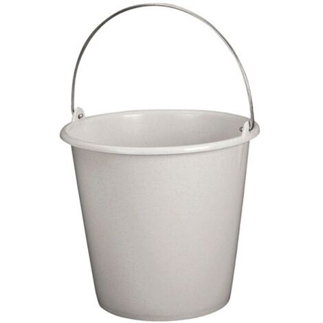 Cubeta de limpieza gris jaspeada de 5 litros