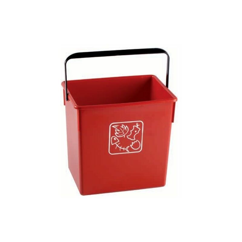 

Cubeta de reciclaje 12L Rojo Orgánico - Fervik