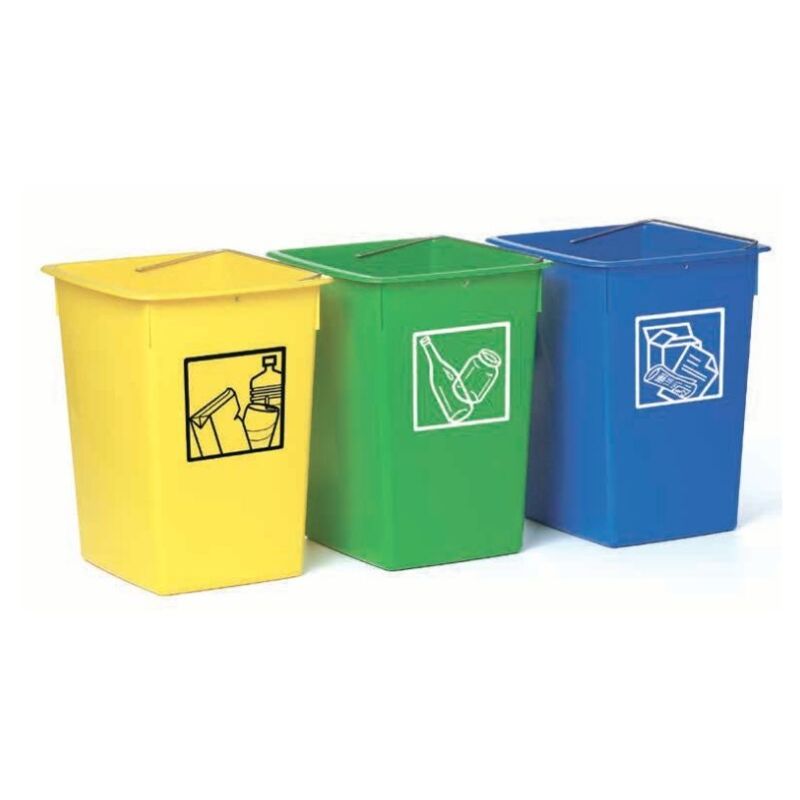 

Cubeta de reciclaje 26L Verde Vidrio - Fervik
