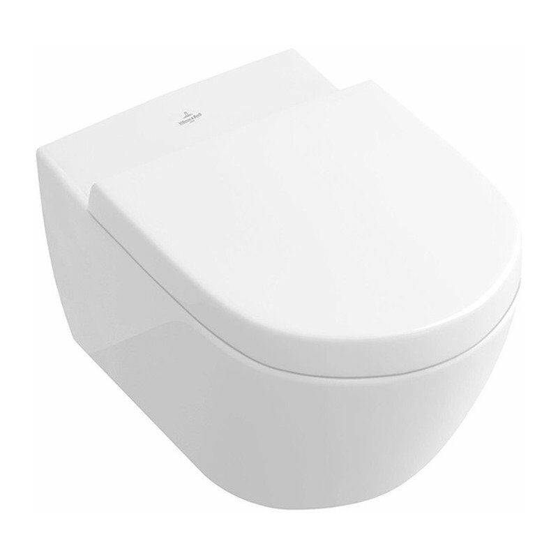 

Villeroy&boch - Cubeta Subway 2.0 370 x 560 mm, DirectFlush, modelo colgante, salida horizontal, Porcelana sanitaria Star White CeramicPlus