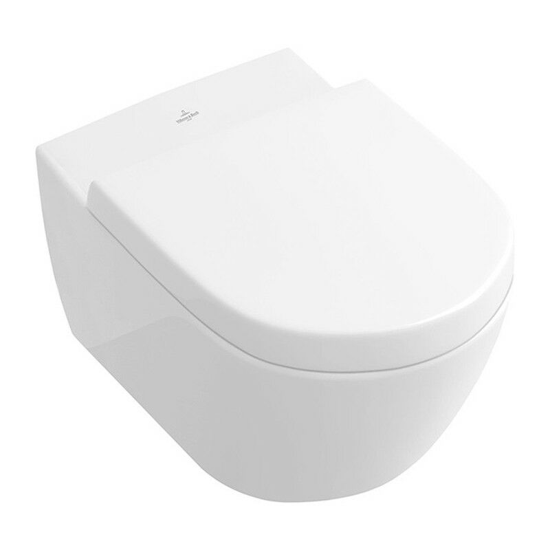 

Villeroy&boch - Cubeta Subway 2.0 370 x 560 mm, DirectFlush, modelo suspendido, salida horizontal, Porcelánico sanitario Blanco AntiBac CeramicPlus