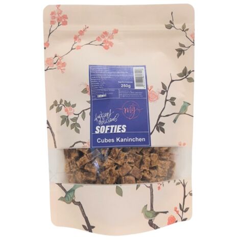 Cubetti di coniglio semi-morbidi 250 g  senza glicerina  adatti a chi soffre di allergie  Il mio fottuto delizioso