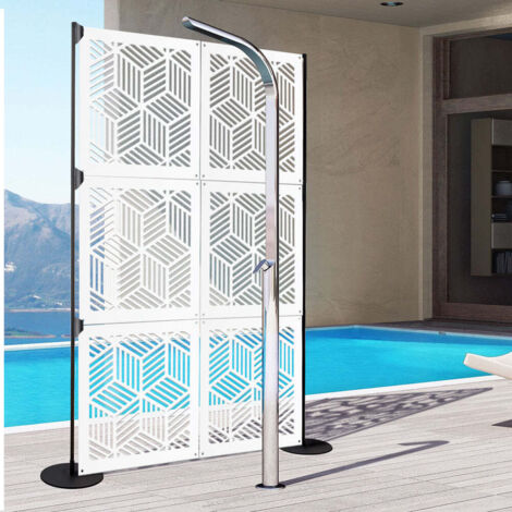 CUBIC - Pannello in PVC traforato - Parasole - Misura: 48x48 cm - Colore: bianco