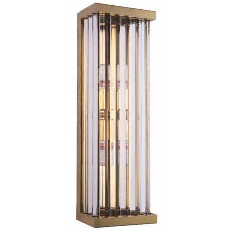 Cubicon - Wandleuchte aus Messing - Säule 50cm