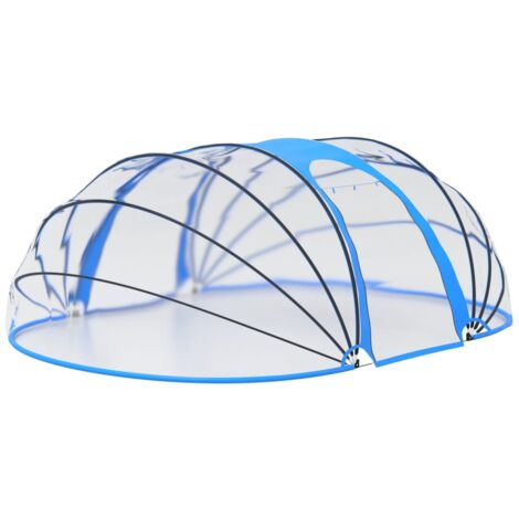 vidaXL Capota para piscina ovalada 530 x 410 x 205 cm/620 x 410 x 205 cm