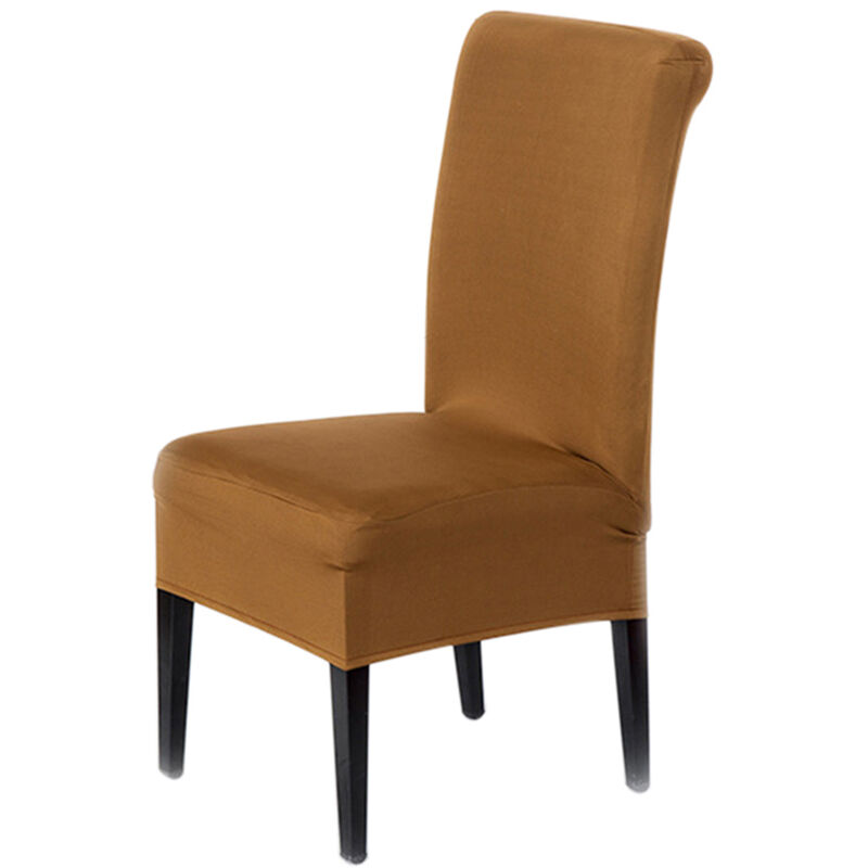 

Happyshop - Cubierta comer silla para comer una tapa de silla de respaldo alto antideslizante estilo simple color solido 17
