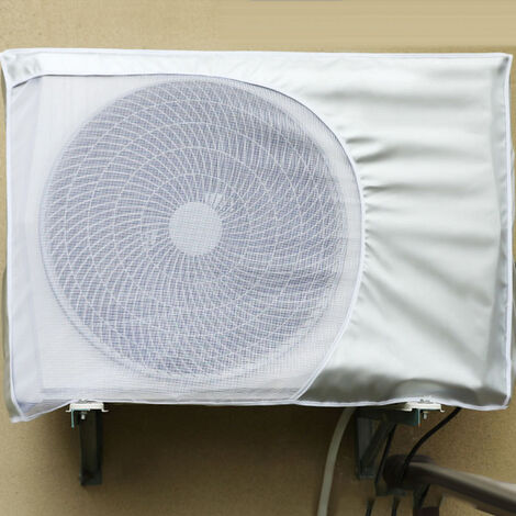 Cubierta de aire acondicionado para ventana exterior, Protector impermeable para la limpieza de la Unidad de CA cuadrada al aire libre, S/M/L,80 x 32 x 57cm