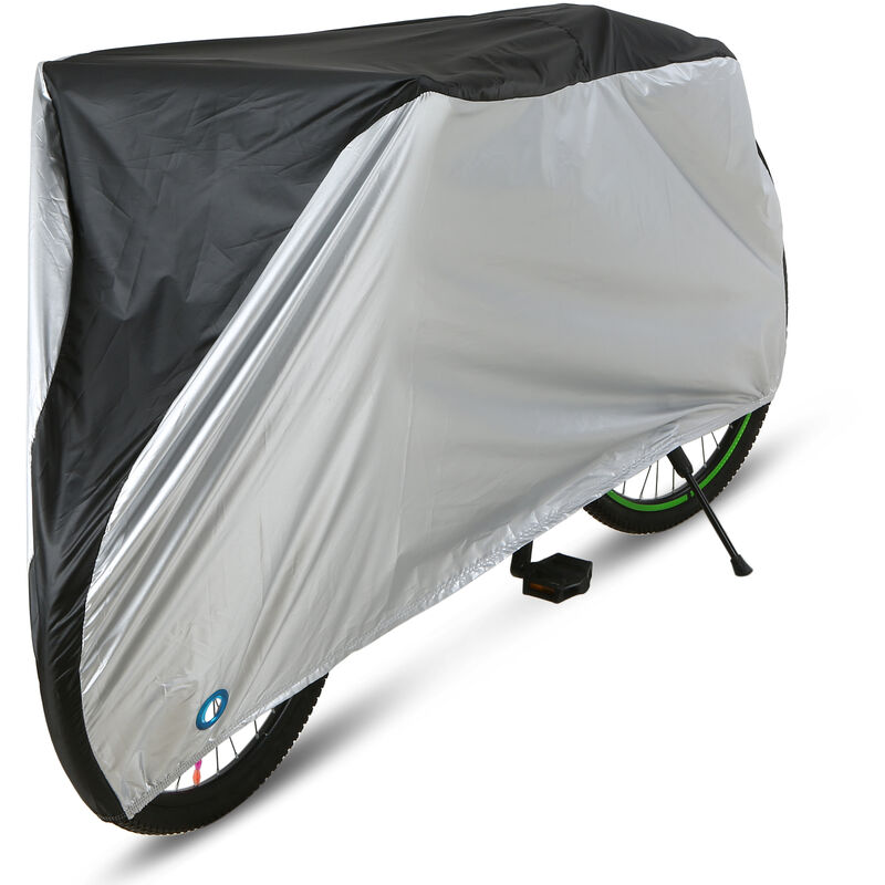 

Asupermall - Cubierta impermeable para bicicleta al aire libre, cubierta para bicicleta a prueba de polvo, lluvia y sol con orificio de bloqueo para