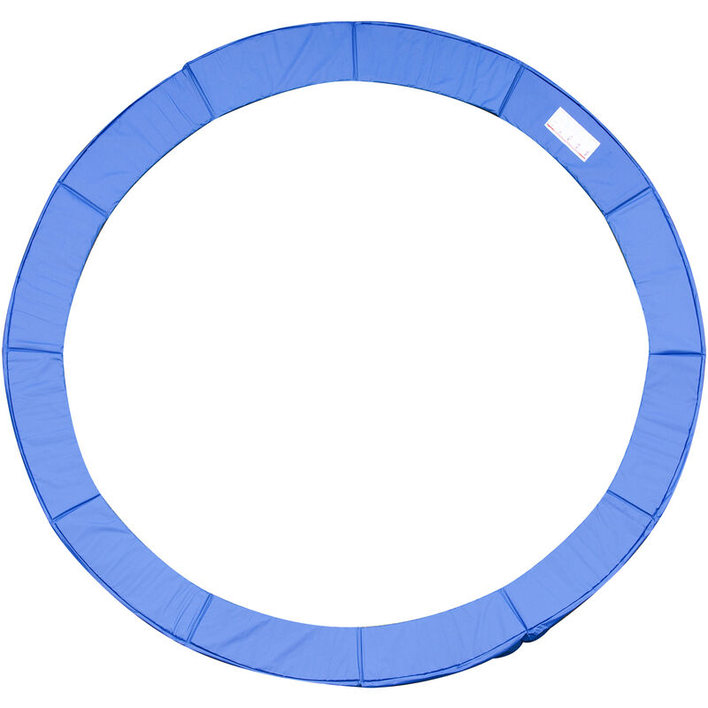 Homcom - Couvre-ressort trampoline ø 366 cm pvc pe haute densité rembourrage 15 mm bleu - Bleu