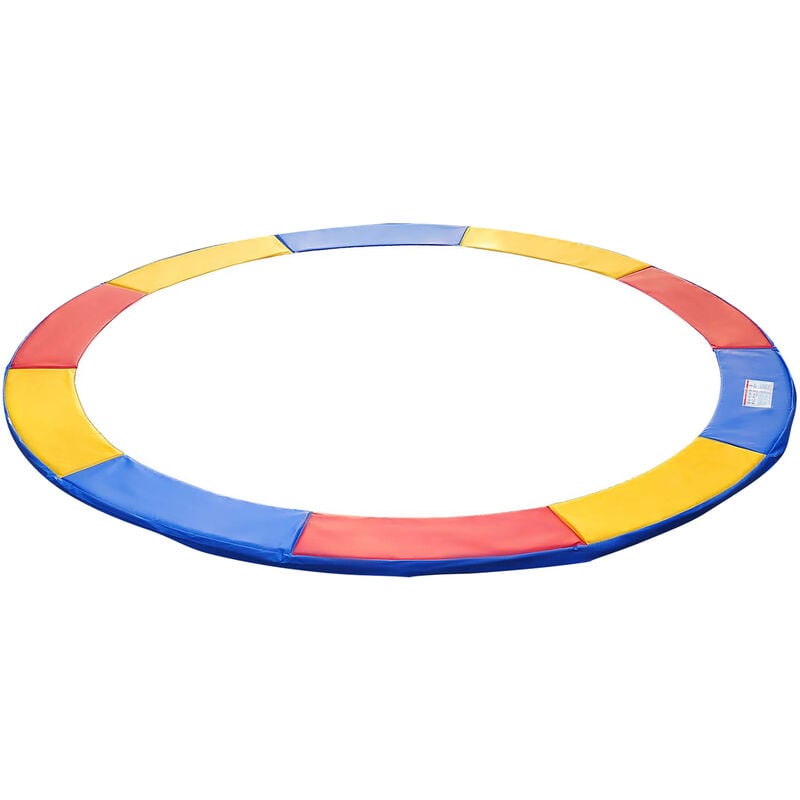 Couvre-ressort trampoline ø 244 cm pvc pe haute densité rembourrage 15 mm multicolore