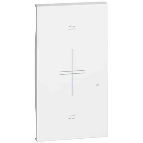 Cubierta de Bticino Living Now disparador conectado 2 módulos blanco KW32M2