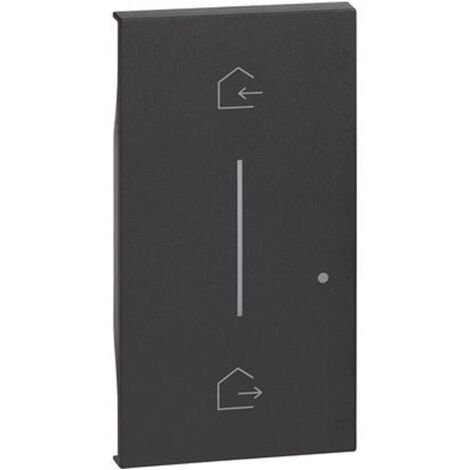 Cubierta de Bticino Living Now Símbolo de ENTRAR Y SALIR Inalámbrico Negro KG40M2