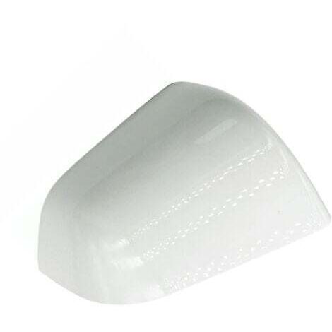 Cubierta de espejo lateral con calavera en blanco perlado para Tesla Model Y, lado del conductor