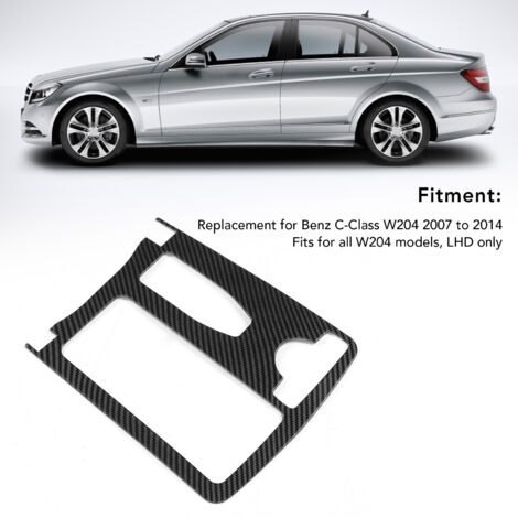 Cubierta de fibra de carbono para la consola central del Mercedes-Benz Clase C W204 2007-2014, conforme a la pieza original 2046800307.