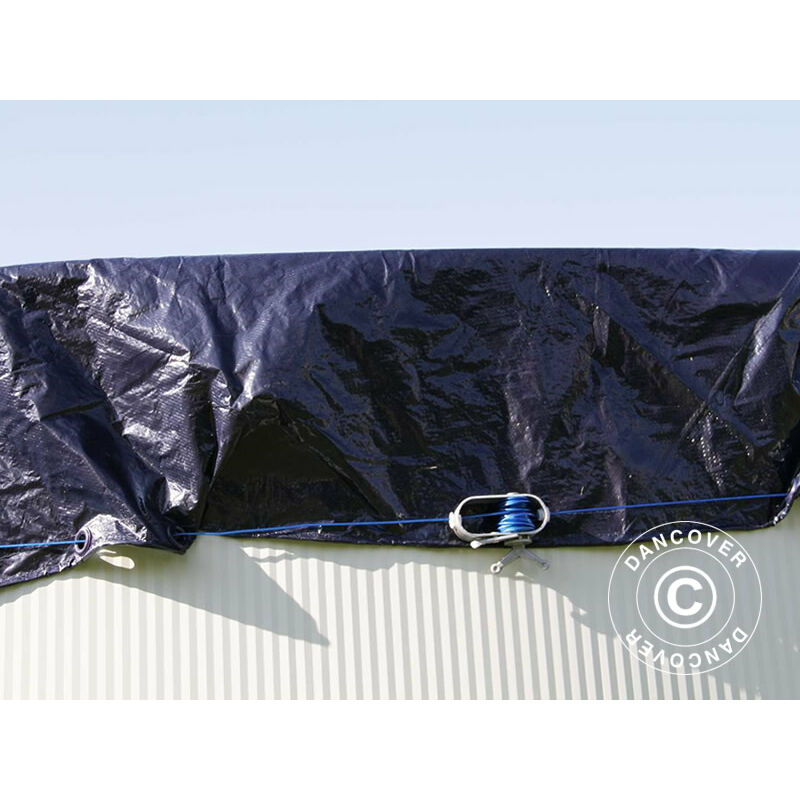 Cubierta De Invierno Para Piscina Ø460Cm, Azul Oscuro - Azul Oscuro