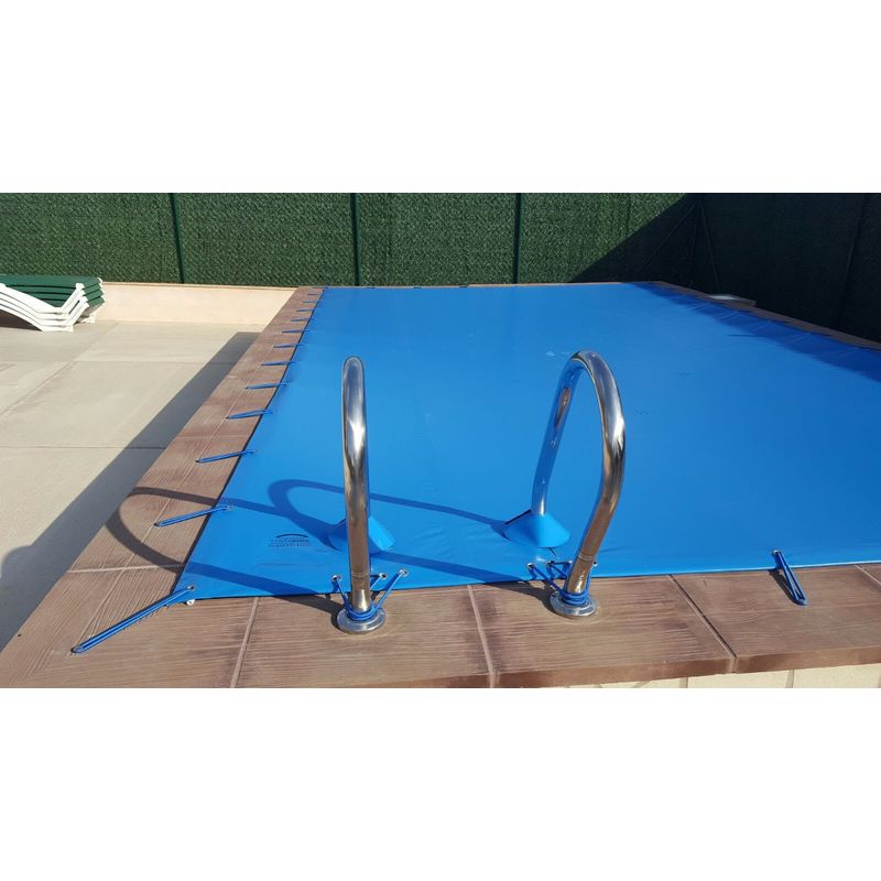 

Cubierta de invierno para piscina de 3 x 4 m más 15 cm por cada lado para anclaje de color Azul (exterior) / Negro (interior)