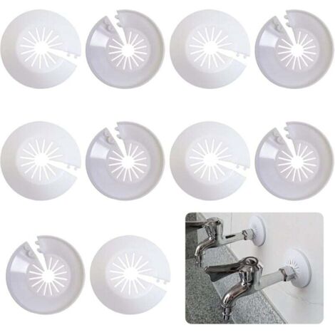 Cubierta de manguera de radiador KZQ, 10 abrazaderas de plástico para manguera de plomería, decoración para tubería de calefacción de agua (10-25 mm)