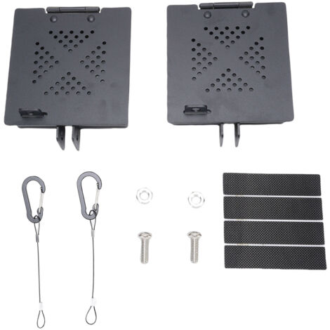 Cubierta de parachoques de acero al carbono para autocaravanas, tapa de extremo cuadrada (4 pulgadas), protección y ventilación para mangueras de drenaje – accesorio universal