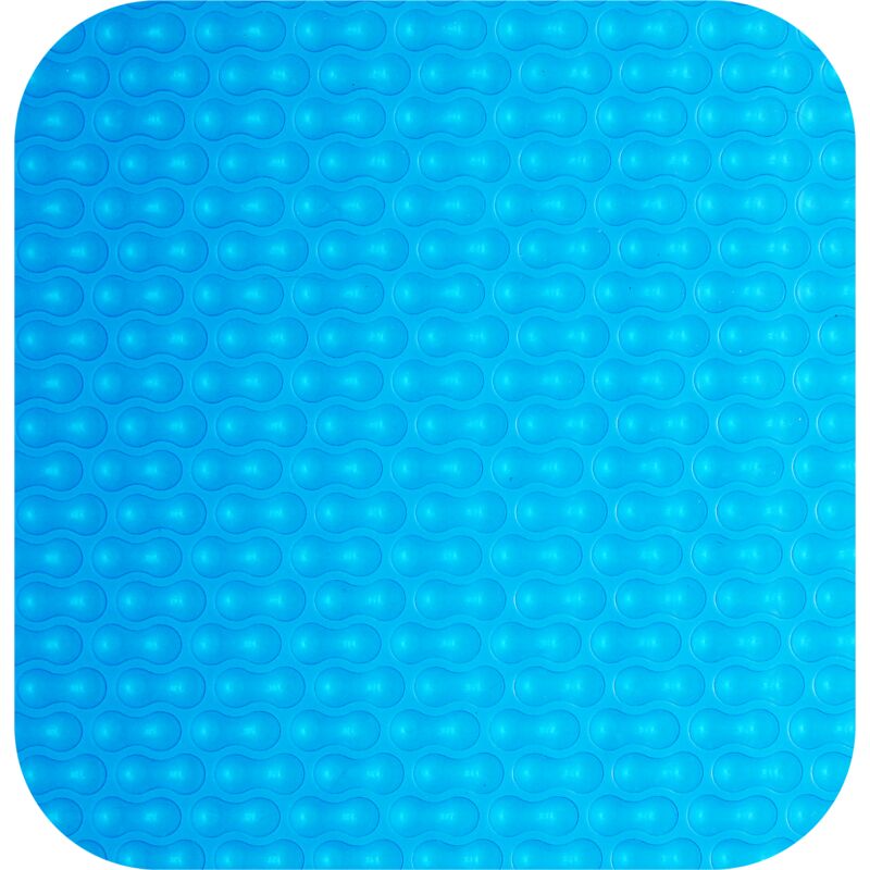 

Cubierta de piscina invierno de 8,60x4,60 metros. (En una piscina de 8,30x4,30 metros la lona cubriría 15cm sobre todo el contorno de la piedra de