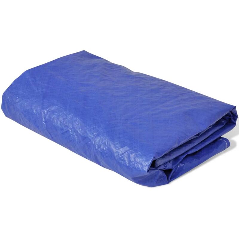 

Cubierta de piscina PE 540 cm 90 g/m² redonda - Azul