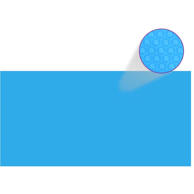 Cubierta De Piscina Pe Azul 488X244 Cm Vidaxl