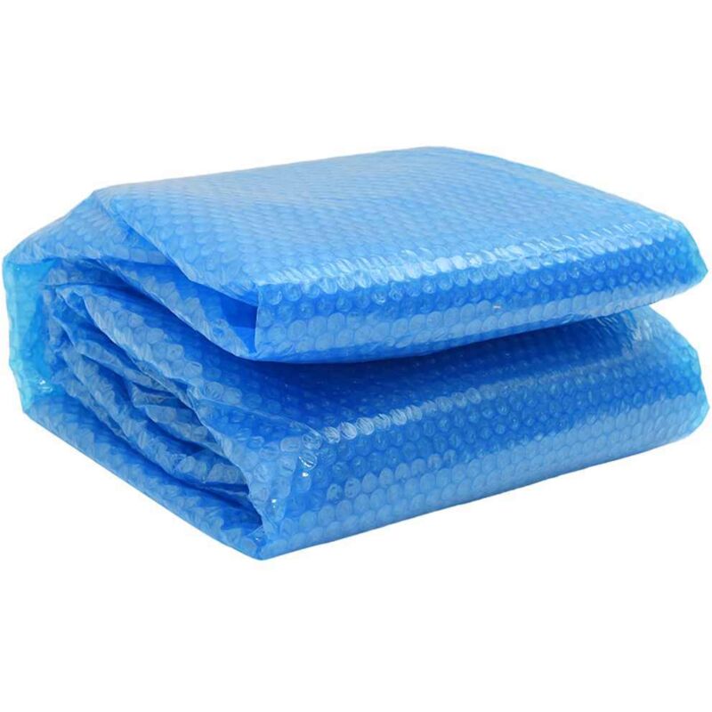 Cubierta Solar De Piscina De Pe Redonda Y Flotante 250 Cm Azul Vidaxl