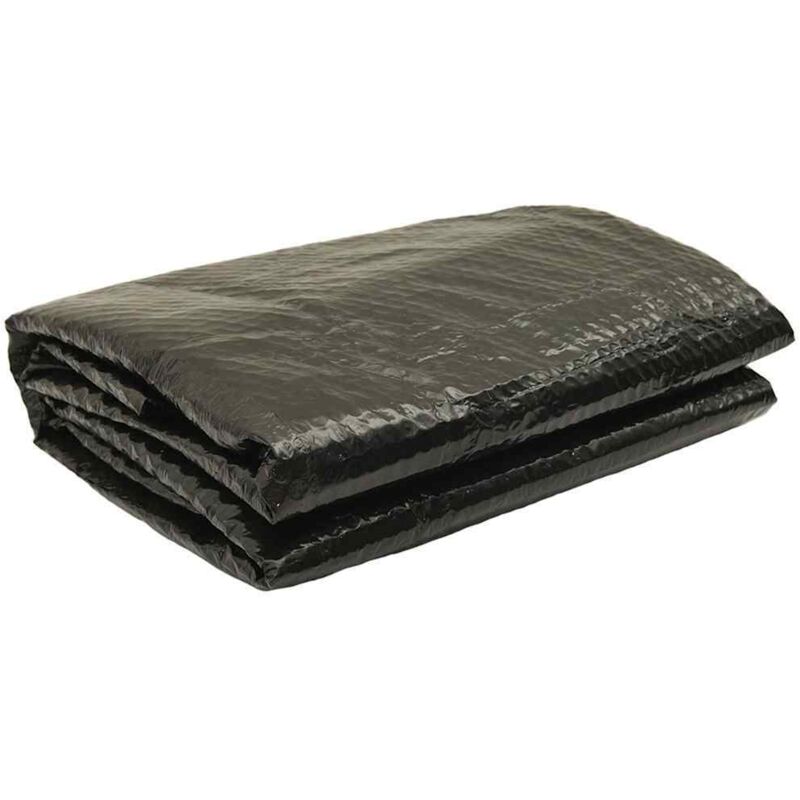 

vidaXL Cubierta de piscina PE negra 455 cm - Negro