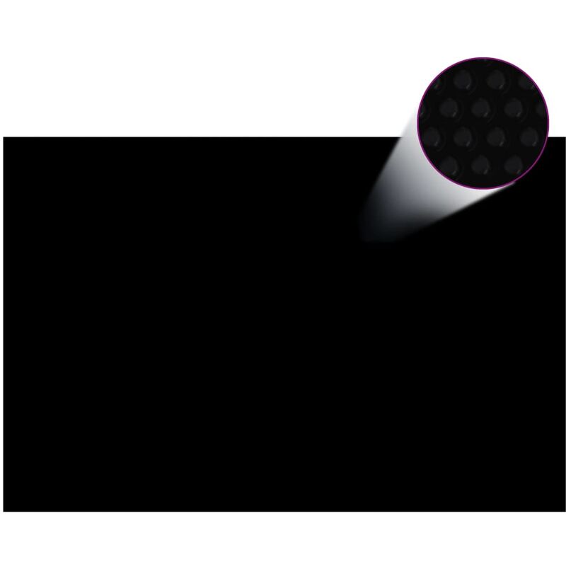 

Cubierta de piscina PE negro 300x200 cm