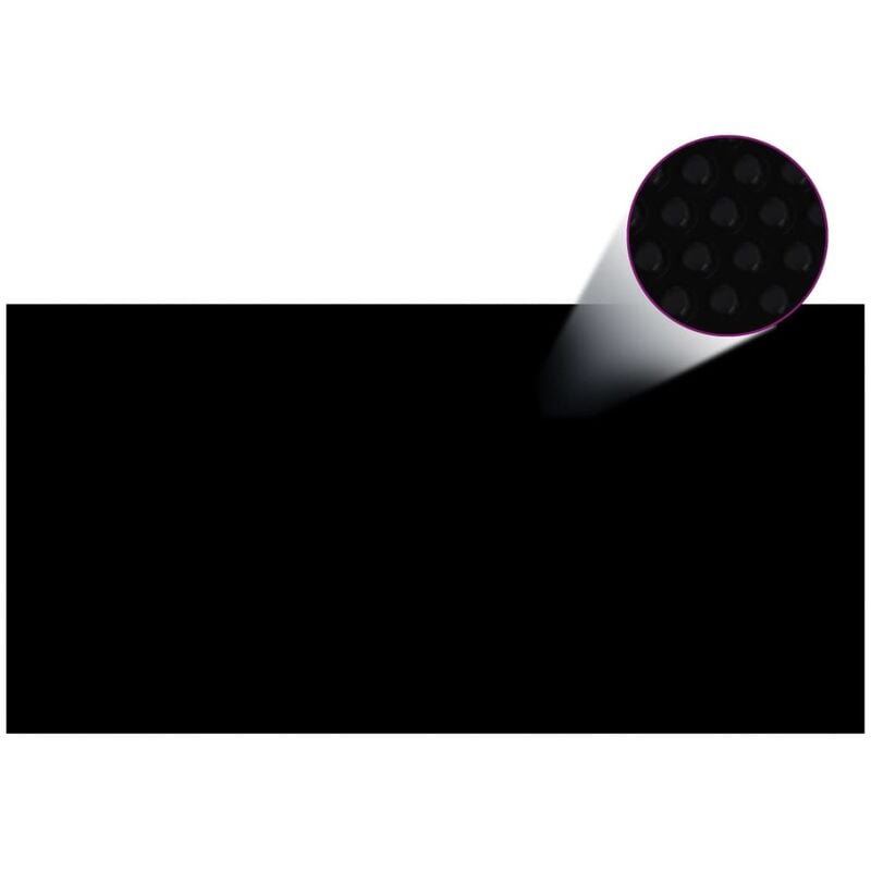 

Cubierta de piscina PE negro 400x200 cm