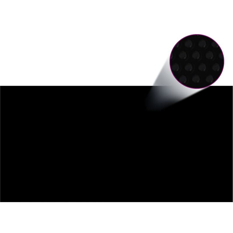 

Cubierta de piscina PE negro 488x244 cm