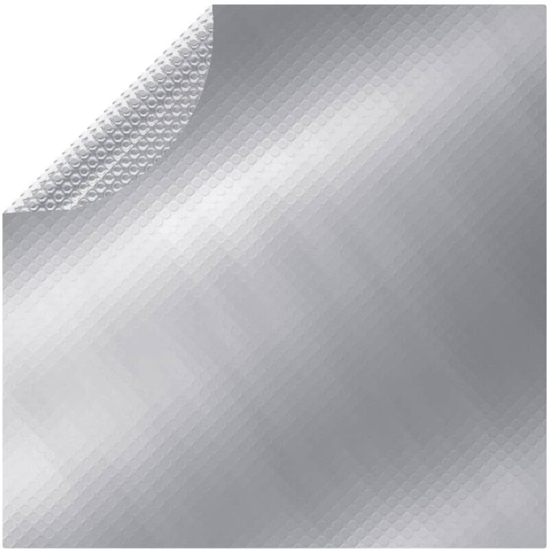 

vidaXL Cubierta de piscina PE plateado 210 cm - Plateado
