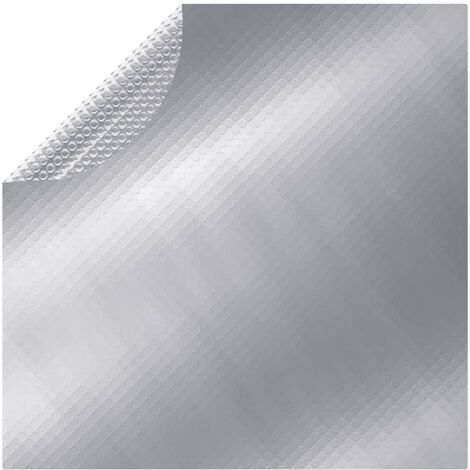 Cubierta de piscina PE plateado 488 cm vidaXL