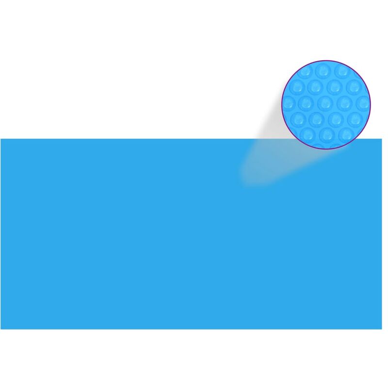 

Cubierta de piscina rectangular PE azul 1200x600 cm