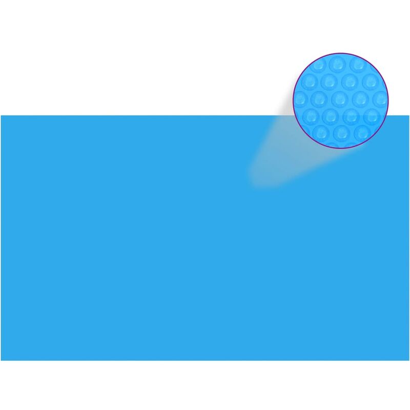 

Cubierta de piscina rectangular PE azul 500x300 cm - Azul