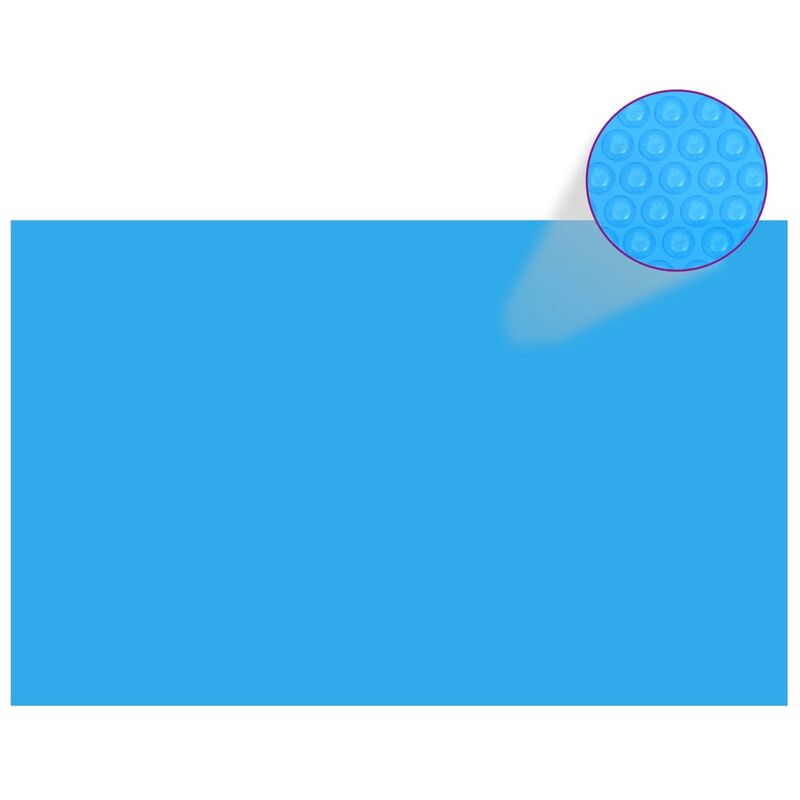 

Cubierta de piscina rectangular PE azul 800x500 cm - Azul