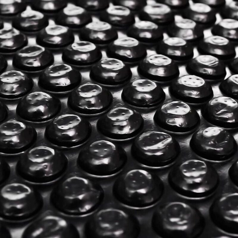 

Cubierta de piscina rectangular PE negro 500x300 cm