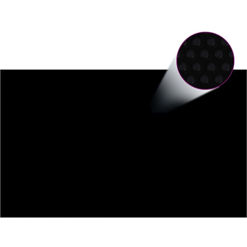 

Cubierta de piscina rectangular PE negro 500x300 cm - Negro