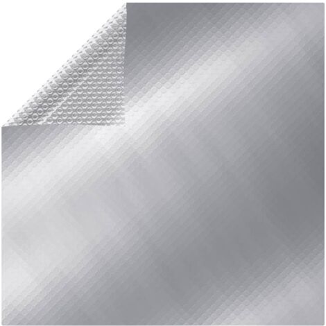 Cubierta de piscina rectangular PE plateado 800x500 cm vidaXL