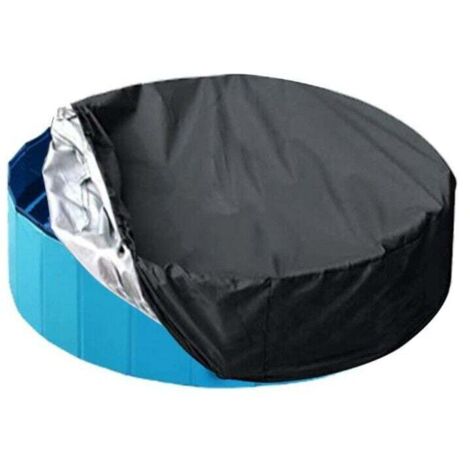 Cubierta de piscina redonda, cubierta protectora para piscina infantil, cubierta de bañera plegable, cubierta de piscina impermeable para piscina de baño para mascotas