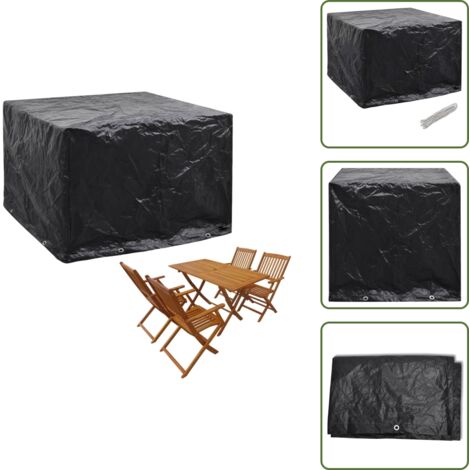 Cubierta de polietileno - vidaXL Cubierta para muebles de jardín 8 ojales 122x112x98 cm - Cubierta para jardín