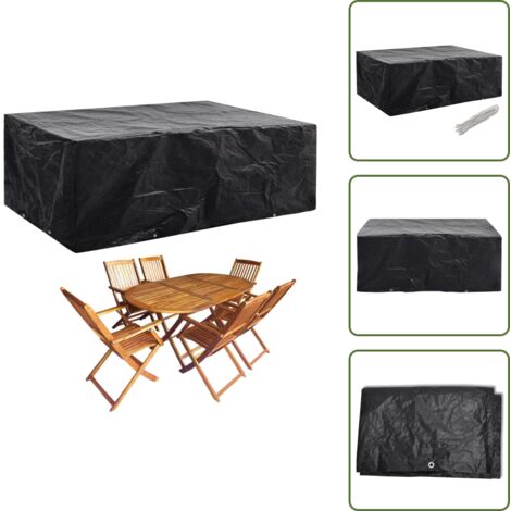 Cubierta de polietileno - vidaXL Cubierta para muebles de jardín 8 ojales 242x162x100 cm - Cubierta de jardín
