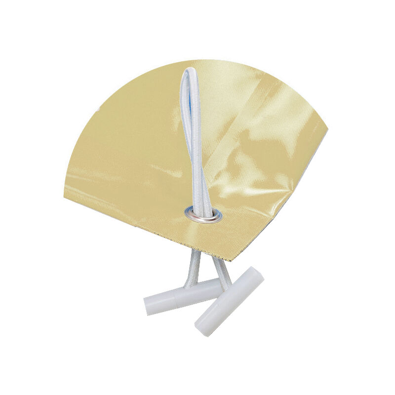 Cubierta De Proteccion Invierno Para Piscina De 5,5 X 6 M Más 15 Cm Para Anclaje En Beige