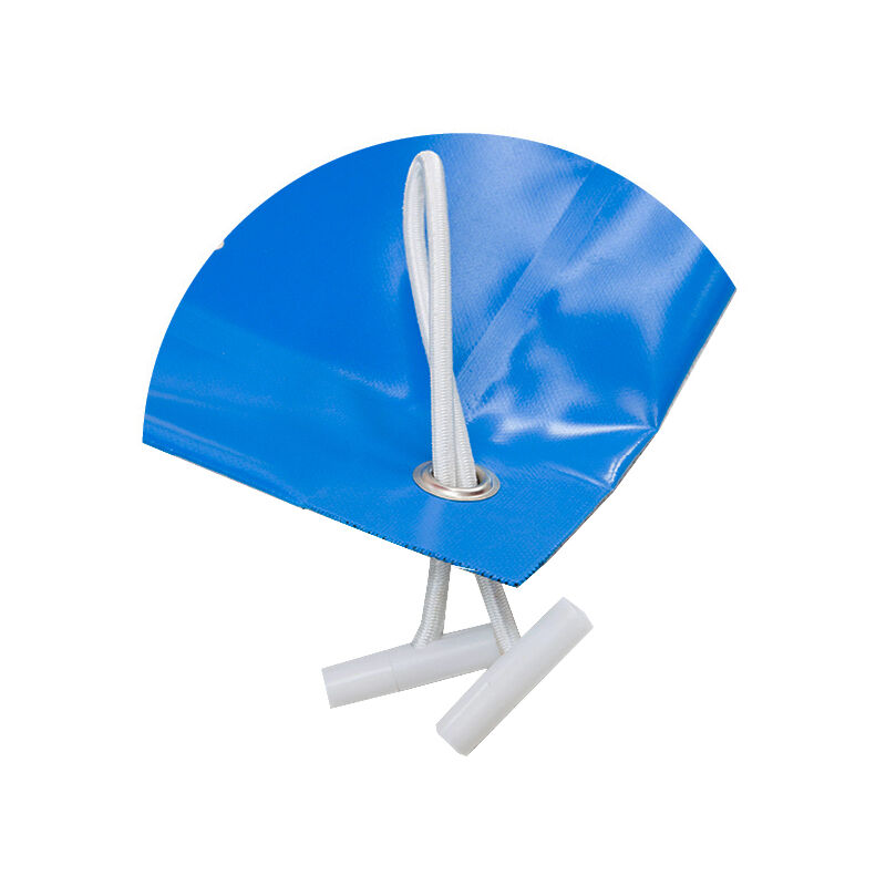 Cubierta De Proteccion Invierno Para Piscina De 4 X 9,5 M Más 15 Cm Para Anclaje En Azul / Negro
