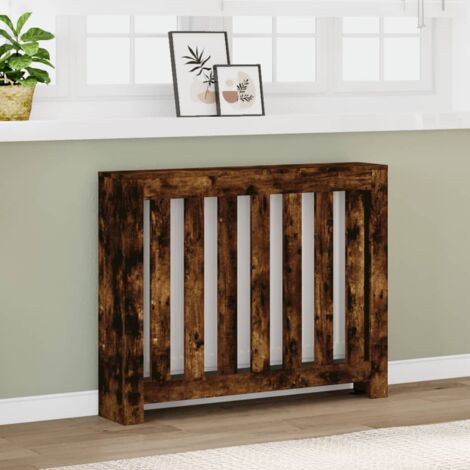 Cubierta de radiador madera color roble ahumado 104x20x82 cm vidaXL