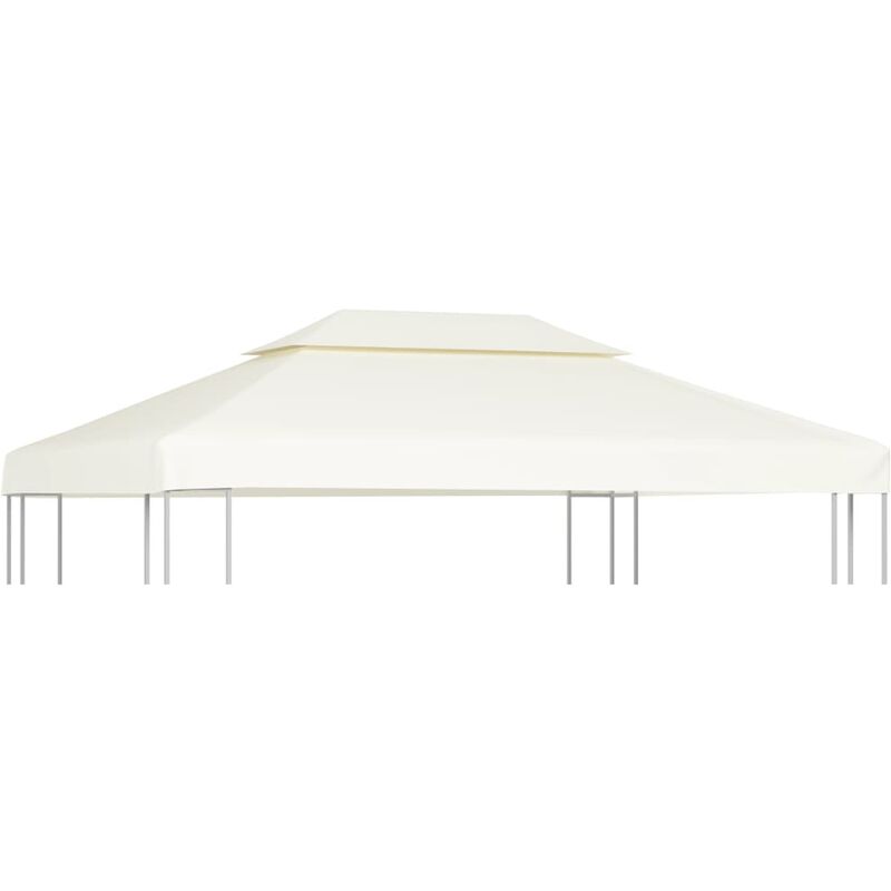 

Cubierta de repuesto de cenador 310 g/m² blanco crema 3x4 m