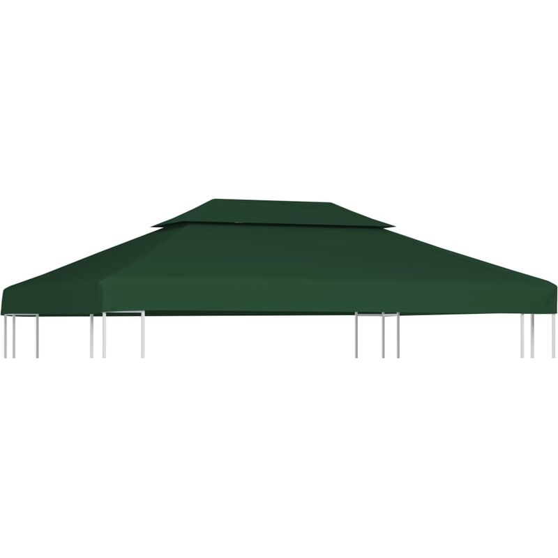 

Cubierta de repuesto de cenador 310 g/m² verde 3x4 m