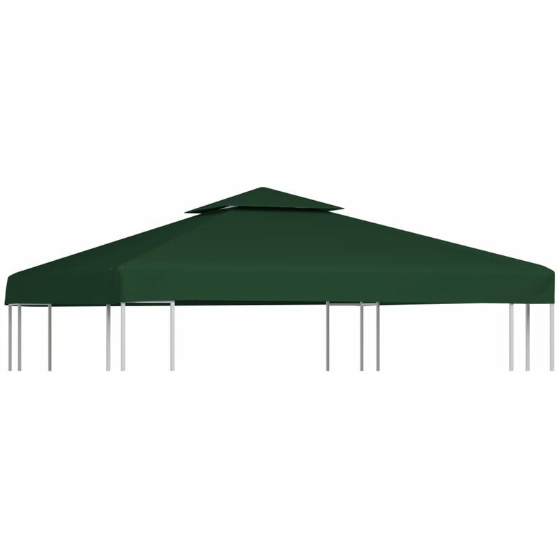 

Cubierta de repuesto de cenador 310 g/m2 verde 3x3 m