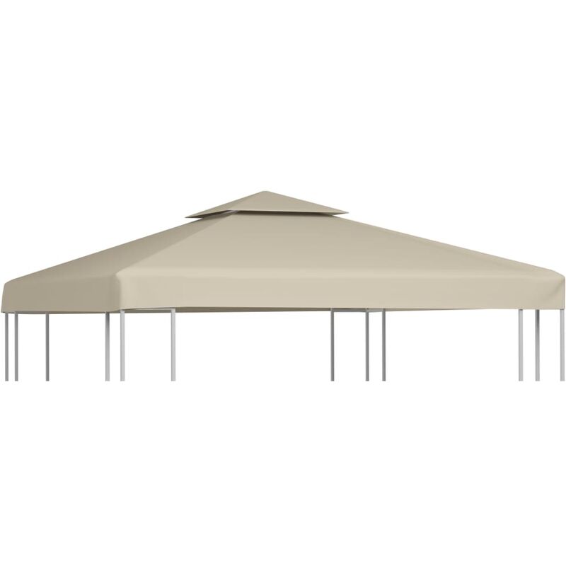 

Cubierta de repuesto de cenador 310 g/m² beige 3x3 m - Beige